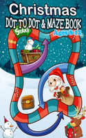 CHRISTMAS DOT TO DOT & MAZE BOOK Ages 8-12
