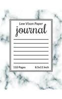 Low Vision Paper Journal