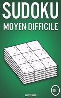 Sudoku moyen difficile: 400 Sudokus moyen solutions incluses (Vol. 1)