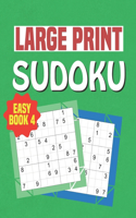 Large Print Sudoku Easy Book 4