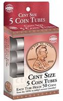 Cent Size 5 Coin Tubes