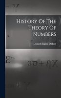 History Of The Theory Of Numbers