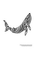 Hawaiian Art Whale Maori Pattern Polynesian Kohola Notebook
