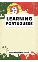 Learning Portuguese Journal and Notebook: A modern resource note book for beginners and students that learn to speak and write Portuguese