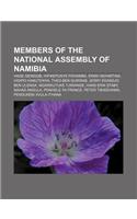 Members of the National Assembly of Namibia: Hage Geingob, Hifikepunye Pohamba, Erkki Nghimtina, Hidipo Hamutenya, Theo-Ben Gurirab(English)