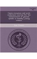 Cassia Cinnamon and Acute Endurance Exercise for the Enhancement of Glucose Uptake in Healthy Young Women