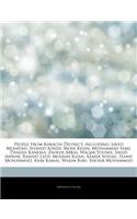 Articles on People from Karachi District, Including