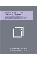 Choice Rhythms for Youthful Dancers