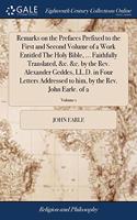 REMARKS ON THE PREFACES PREFIXED TO THE