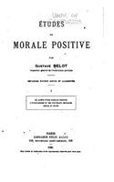 Études de morale positive
