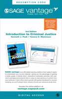 Introduction to Criminal Justice - Vantage Shipped Access Card