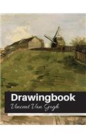 Drawingbook (Vincent Van Gogh): Drawingbook, drawing book for adults, All Blank Sketchbook, van gogh notebook