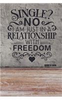 Single? No. I am in a relationship with freedom!