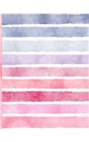 Pastel Rainbow Watercolor Undated Calendar and Monthly Year Perpetual Minimalist Planner Organizer