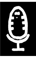 Happy Microphone Notebook: (8 Music Print)