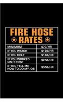 Fire Hose Rates: Lined Journal, 120 Pages, 6x9 Sizes, Funny Fire Hose Notebook Gift For Fire Hoses