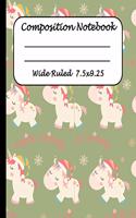 Wide Ruled Composition Notebook