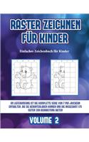 Einfaches Zeichenbuch für Kinder (Raster zeichnen für Kinder - Volume 2): Dieses Buch bringt Kindern bei, wie man Comic-Tiere mit Hilfe von Rastern zeichnet(3 Einfaches Zeichenbuch Für Kinder)