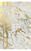 Daily Notes - Gold and White