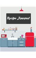Recipe Journal: (Recipe Journal Vol. 16) Glossy And Soft Cover, (Size 8" x 10") Blank Cookbook To Write In, Paperback (Blank Cookbooks and Recipe Books), 100 Spacio(Potter Styles)