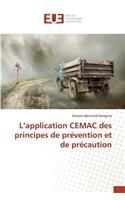 L Application Cemac Des Principes de Prévention Et de Précaution