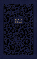 Rvr 1960 Biblia Letra Grande Tamaño Manual Edición Especial, Azul Marino, Símil Piel