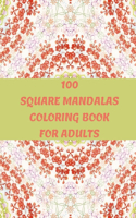 100 Square Mandalas Coloring Book For Adults