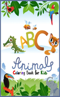 ABC Animals Coloring Book: A Cute Back Animals Alphabet A to Z Coloring Book for Kids and Toddler Ages 3-5 - Kids Have More Fun When They Are Learning With This Adorable Anima