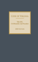 Code of Virginia Title 8.01. Civil Remedies And Procedure 2020 Edition