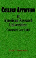 College Attritionat American Research Universities (HC)