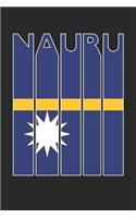 Vintage Nauru Notebook - Retro Nauru Planner - Nauruan Flag Diary - Nauru Travel Journal: Medium College-Ruled Journey Diary, 110 page, Lined, 6x9 (15.2 x 22.9 cm)