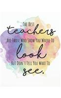 The Best Teachers Are Those Who Show You Where to Look But Don't Tell You What to See.