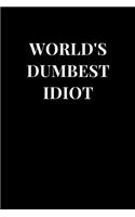 Word's Dumbest Idiot