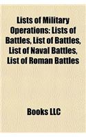 Lists of Military Operations