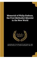 Memorial of Philip Embury, the First Methodist Minister in the New World
