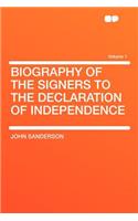 Biography of the Signers to the Declaration of Independence Volume 1