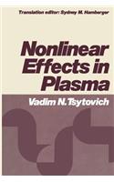 Nonlinear Effects in Plasma