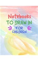 Notebooks To Draw In For Children: Graph Paper Notebook