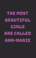 Ann-Marie Girl Woman Notebook