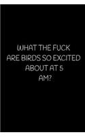 What the Fuck Are Birds So Excited about at 5 Am?: A 52 Week Guide To Cultivate An Attitude Of Gratitude: Gratitude Journal