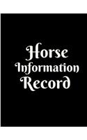 Horse information Record