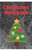 Christmas Notebook: Notebooks Marble - Christmas Gifts Notebook-Weekly Meal Planner for Personal or Family Meal Organization - 6x9 120 pages
