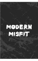 Modern Misfit: Misfit Notebook Journal Composition Blank Lined Diary Notepad 120 Pages Paperback (Marbel)