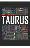Taurus Words: 6x9 Ruled Notebook, Journal, Daily Diary, Organizer, Planner