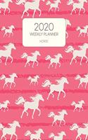 2020 Weekly Planner Horse