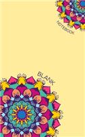 Blank Notebook: 5 x 8, 80 Pages, Unique Mandala Designs for Cover, Blank book, Recipe, Planner, Journal to Write in Classic Notebook Ruled Diary for Men Women Write