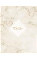 Marble: Precious marble on white cover and Lined pages, Extra large (8.5 x 11) inches, 110 pages, White paper(1 Precious Marble on White Notebook)