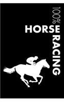 Horse Racing Notebook: Blank Lined Horse Racing Journal for Rider and Trainer
