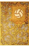 Monogram Volleyball Notebook: Blank Journal Diary Log(68 Monogram Nouveauone 150 Lined)