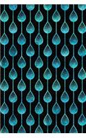 Bullet Journal Notebook Teardrops Pattern 1